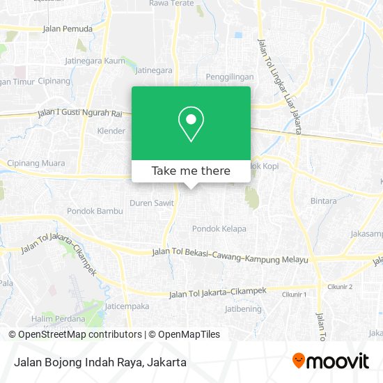 Jalan Bojong Indah Raya map