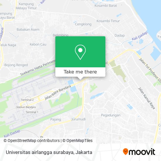 Universitas airlangga surabaya map