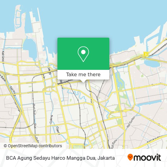 BCA Agung Sedayu Harco Mangga Dua map