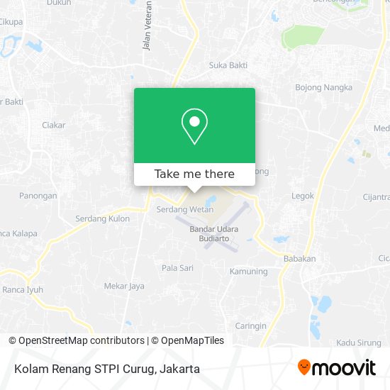 Kolam Renang STPI Curug map