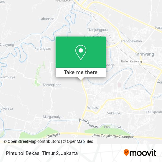 Pintu tol Bekasi Timur 2 map