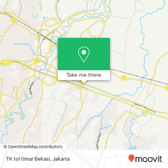 TK tol timur Bekasi map