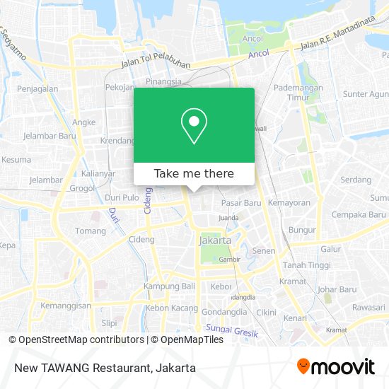 New TAWANG Restaurant map