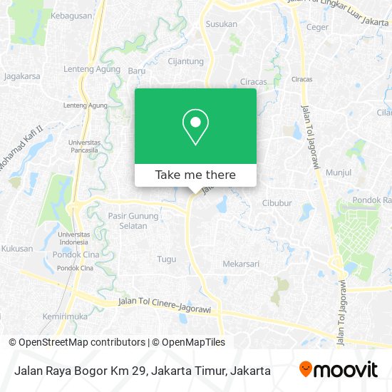 Jalan Raya Bogor Km 29, Jakarta Timur map