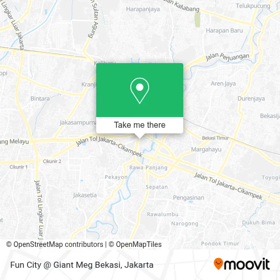 Fun City @ Giant Meg Bekasi map