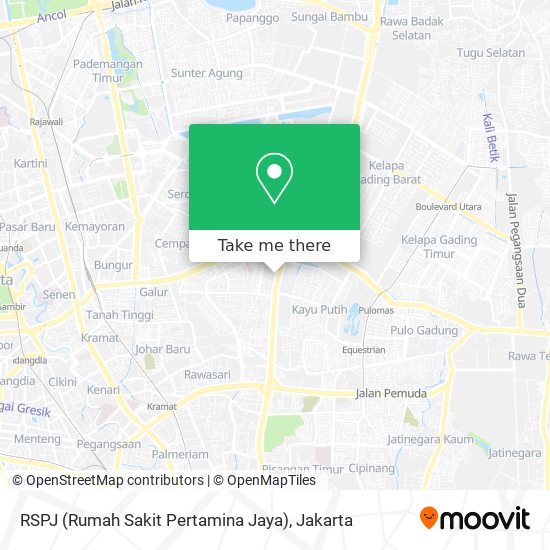 RSPJ (Rumah Sakit Pertamina Jaya) map