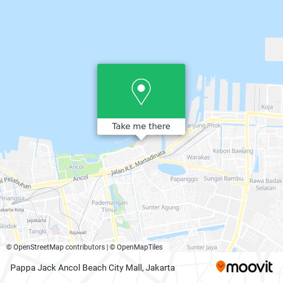 Pappa Jack Ancol Beach City Mall map