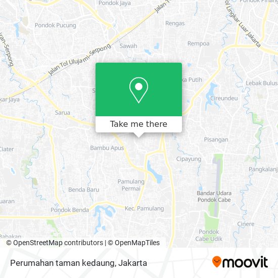 Perumahan taman kedaung map