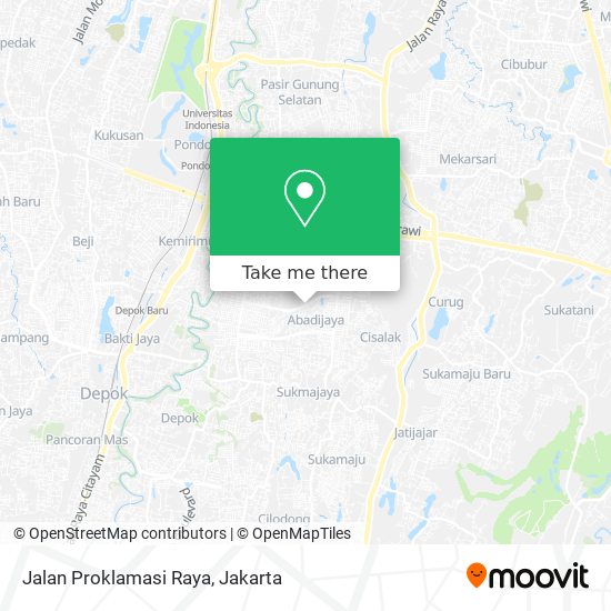 Jalan Proklamasi Raya map