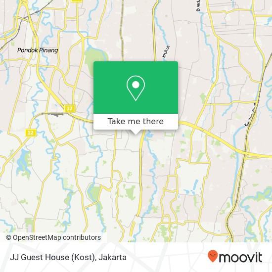 JJ Guest House (Kost) map