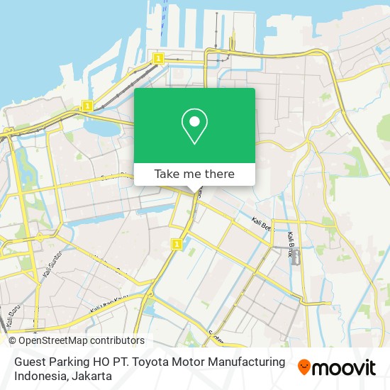 Guest Parking HO PT. Toyota Motor Manufacturing Indonesia map