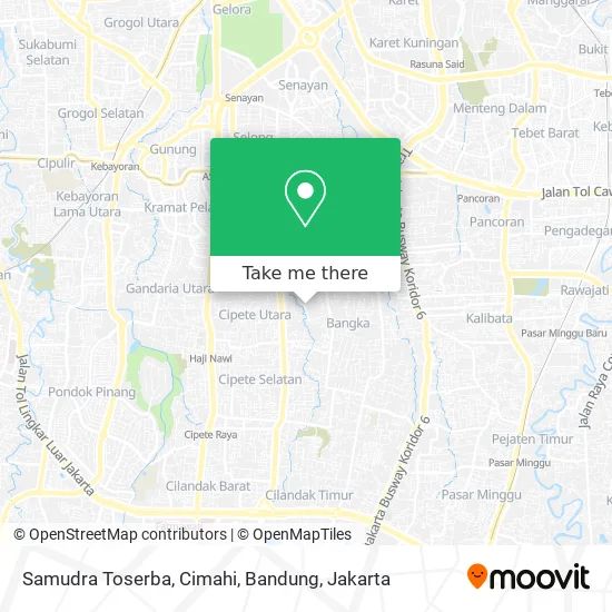 Samudra Toserba, Cimahi, Bandung map
