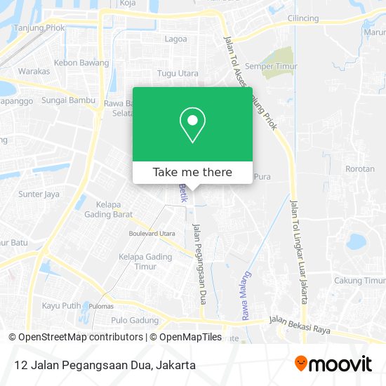 12 Jalan Pegangsaan Dua map