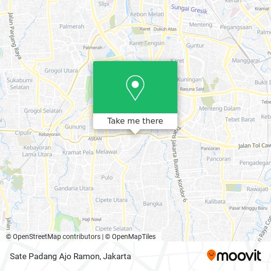 Sate Padang Ajo Ramon map