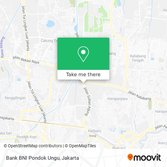 Bank BNI Pondok Ungu map