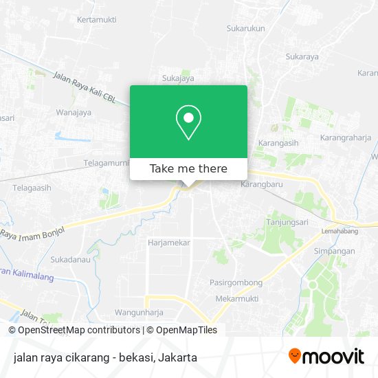 jalan raya cikarang - bekasi map