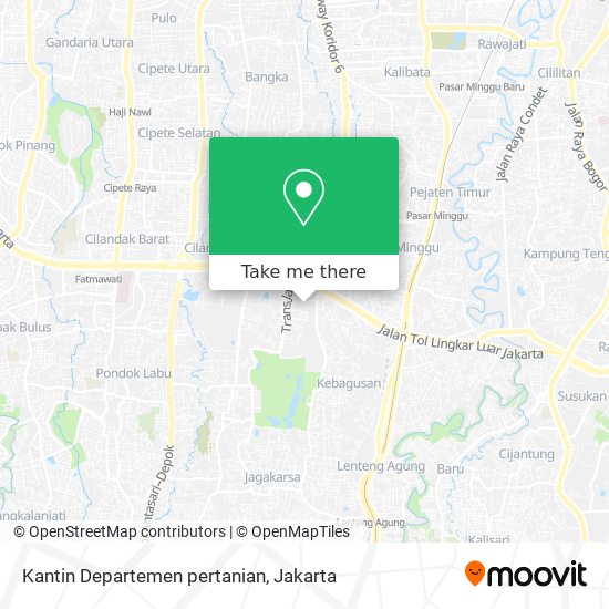 Kantin Departemen pertanian map