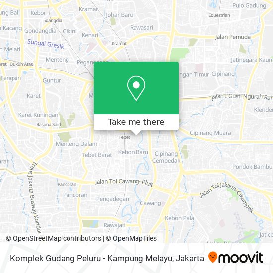 Komplek Gudang Peluru - Kampung Melayu map