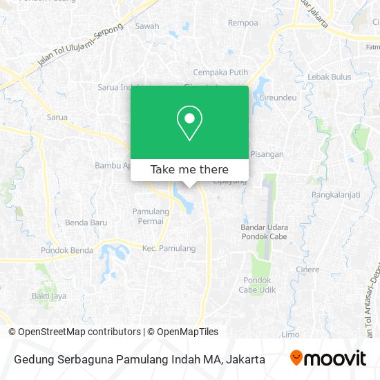 Gedung Serbaguna Pamulang Indah MA map