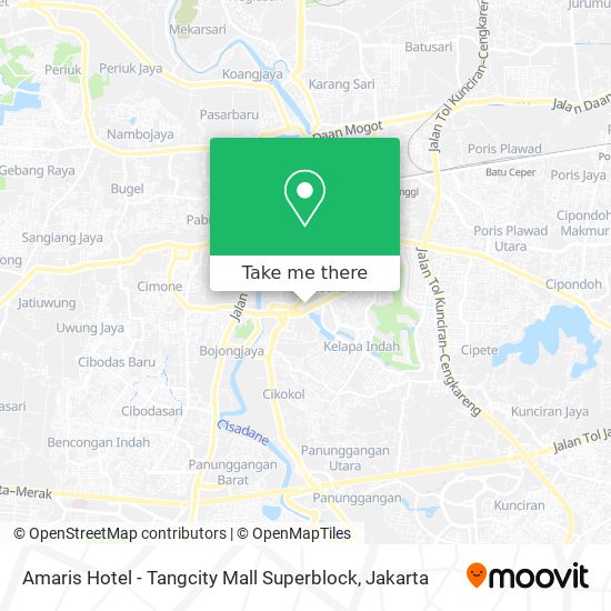 Amaris Hotel - Tangcity Mall Superblock map