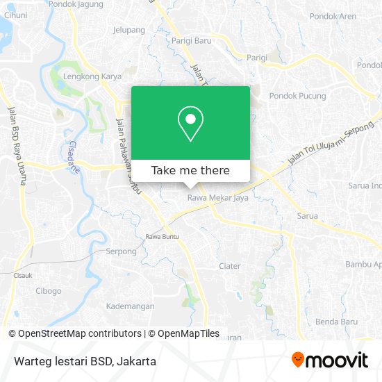 Warteg lestari BSD map