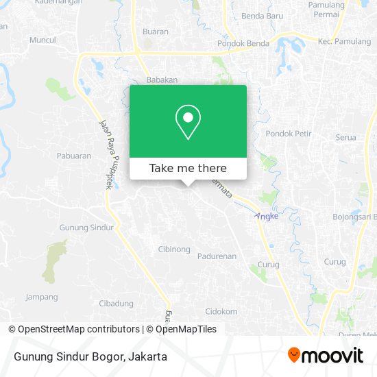 Gunung Sindur Bogor map