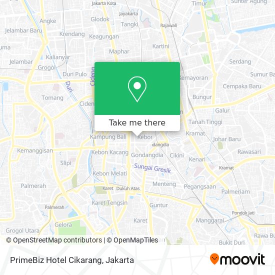 PrimeBiz Hotel Cikarang map