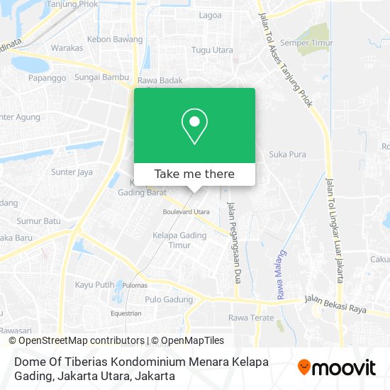 Dome Of Tiberias Kondominium Menara Kelapa Gading, Jakarta Utara map
