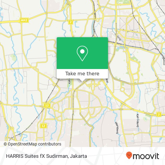 HARRIS Suites fX Sudirman map