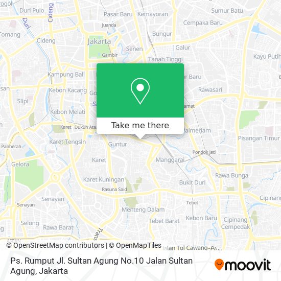 Ps. Rumput Jl. Sultan Agung No.10 Jalan Sultan Agung map