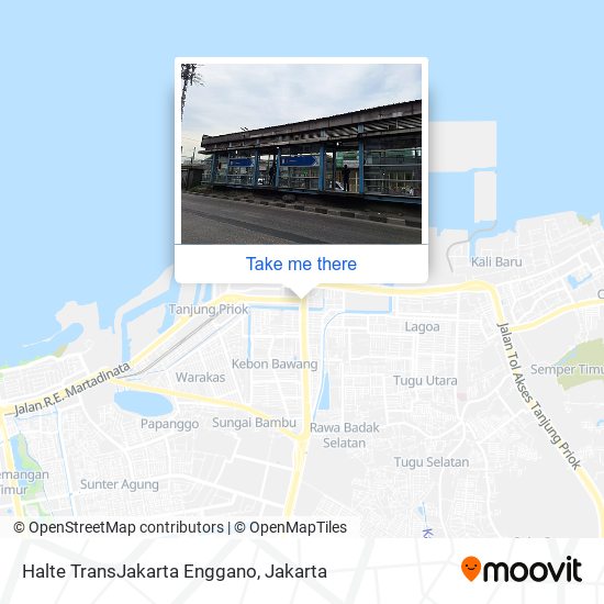 Halte TransJakarta Enggano map