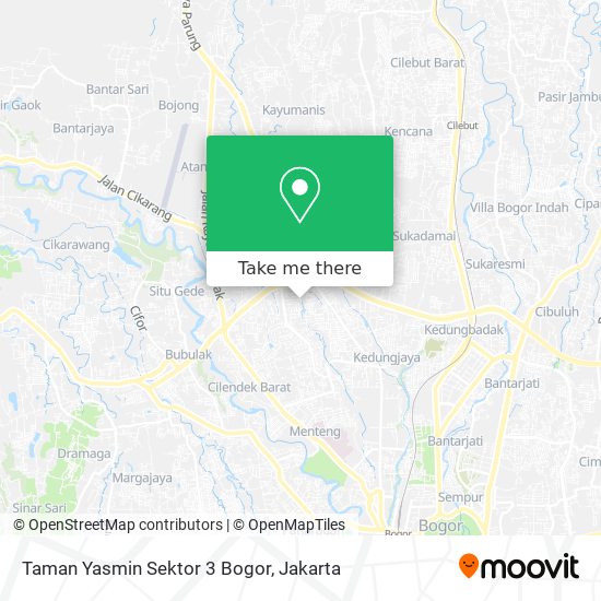 Taman Yasmin Sektor 3 Bogor map