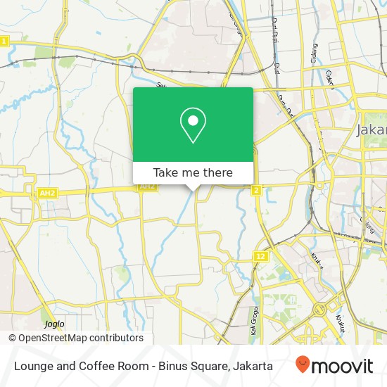 Lounge and Coffee Room - Binus Square map