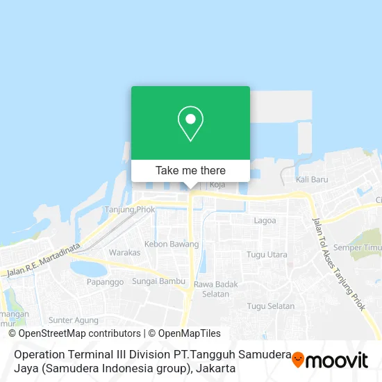 Operation Terminal III Division PT.Tangguh Samudera Jaya (Samudera Indonesia group) map