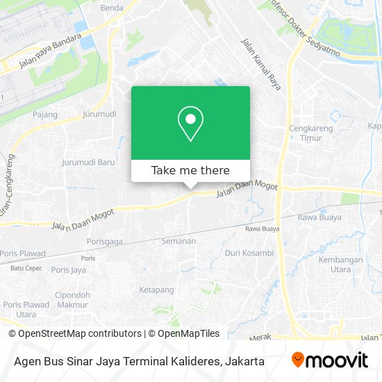 Agen Bus Sinar Jaya Terminal Kalideres map