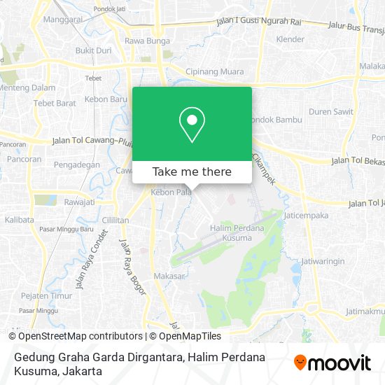 Gedung Graha Garda Dirgantara, Halim Perdana Kusuma map
