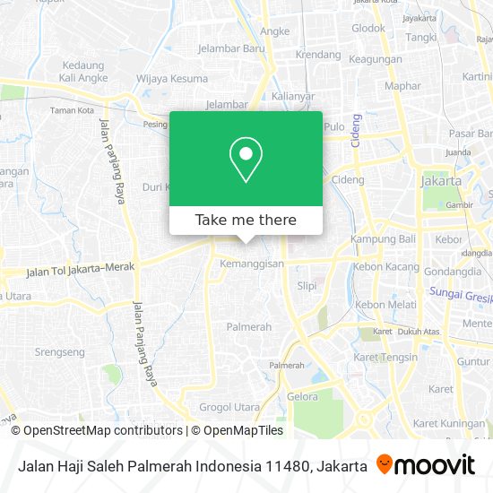 Jalan Haji Saleh Palmerah  Indonesia 11480 map