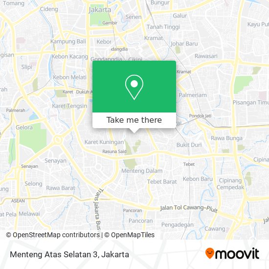 Menteng Atas Selatan 3 map