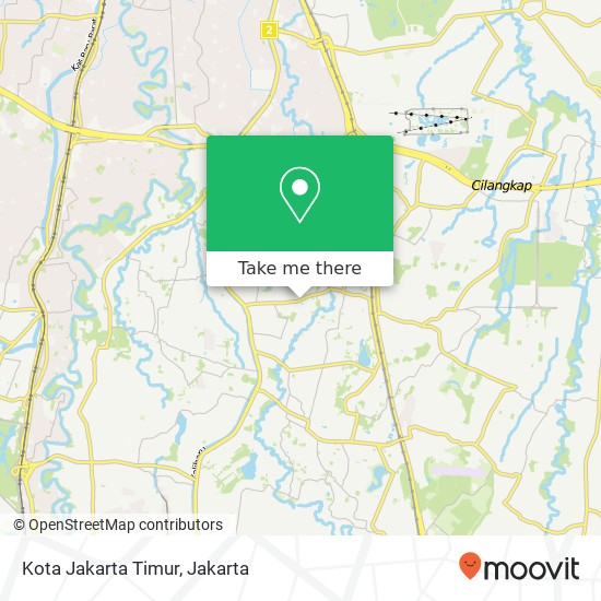 Kota Jakarta Timur map