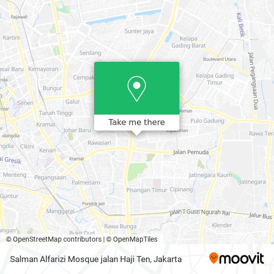 Salman Alfarizi Mosque jalan Haji Ten map