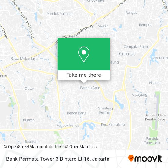 Bank Permata Tower 3 Bintaro Lt.16 map