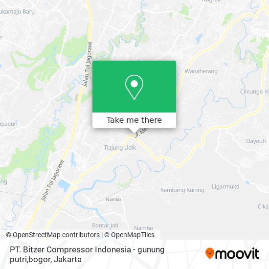 PT. Bitzer Compressor Indonesia - gunung putri,bogor map