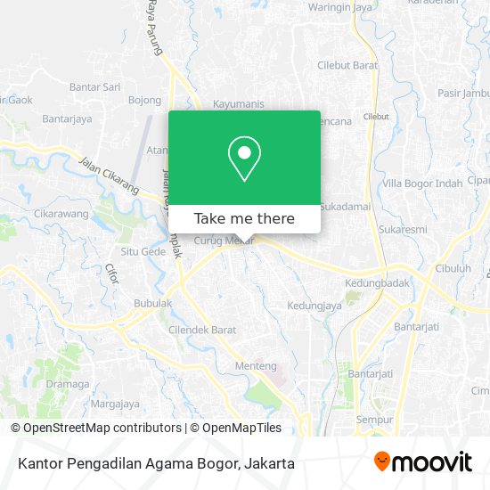 Kantor Pengadilan Agama Bogor map