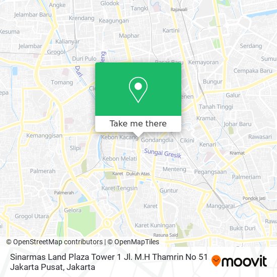 Sinarmas Land Plaza Tower 1 Jl. M.H Thamrin No 51 Jakarta Pusat map