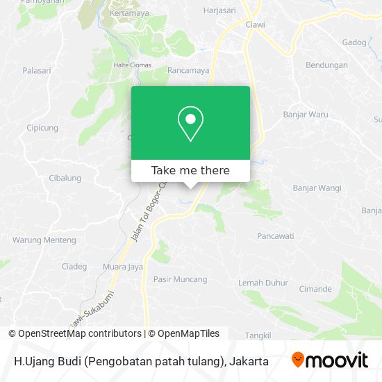 H.Ujang Budi (Pengobatan patah tulang) map