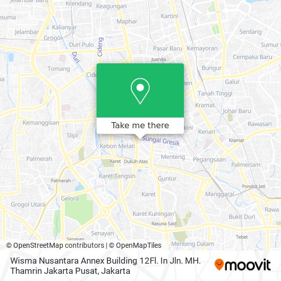 Wisma Nusantara Annex Building 12Fl. In Jln. MH. Thamrin Jakarta Pusat map