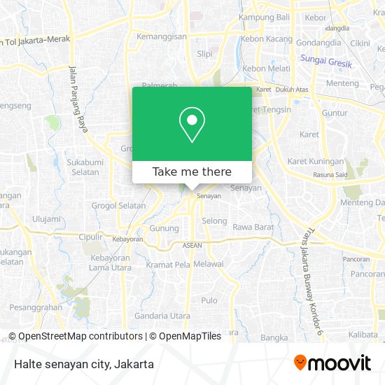 Halte senayan city map