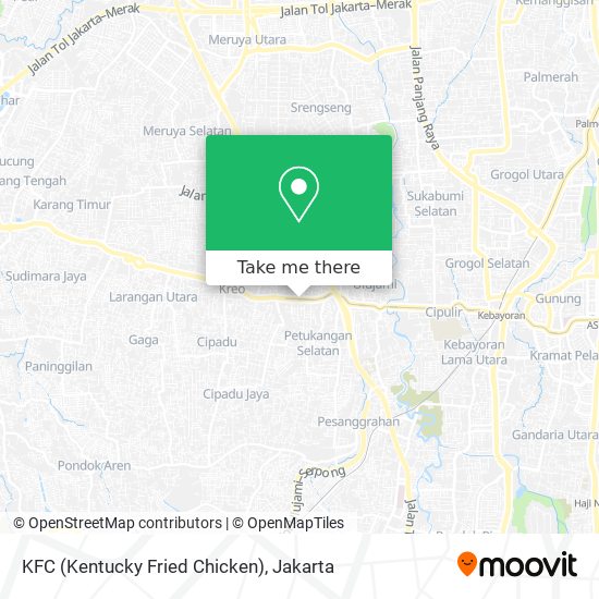 KFC (Kentucky Fried Chicken) map