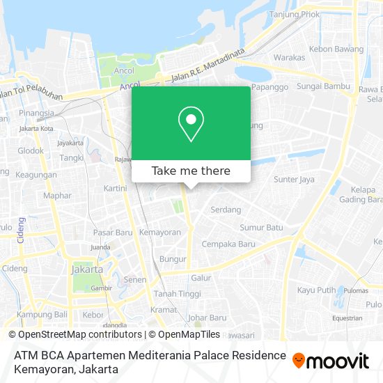 ATM BCA Apartemen Mediterania Palace Residence Kemayoran map