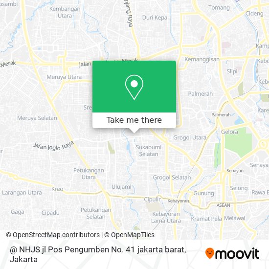 @ NHJS jl Pos Pengumben No. 41  jakarta barat map